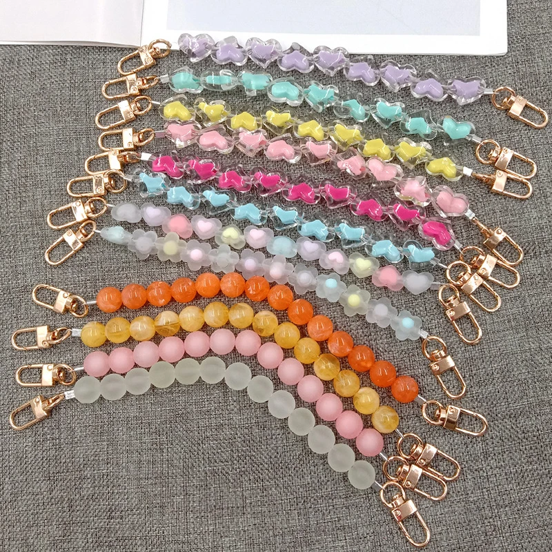 

Mobile Phone Case Chain Loving Chain Acrylic Replaceable Shoulder Strap Extension Extended Short Chain for Bag DIY Accessories