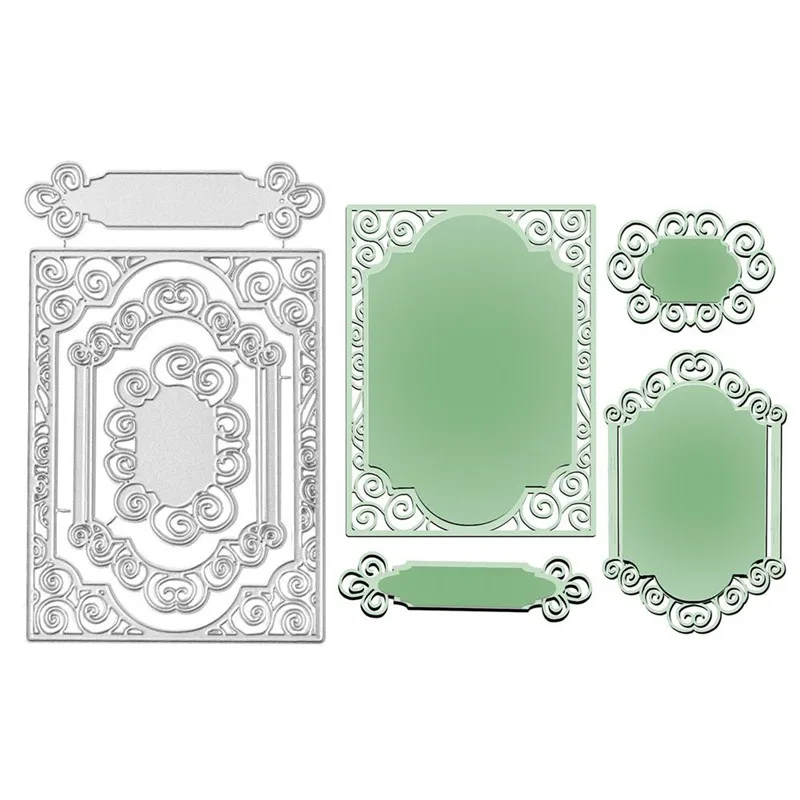 DiyArts вложенные прямоугольные металлические режущие штампы для скрапбукинга