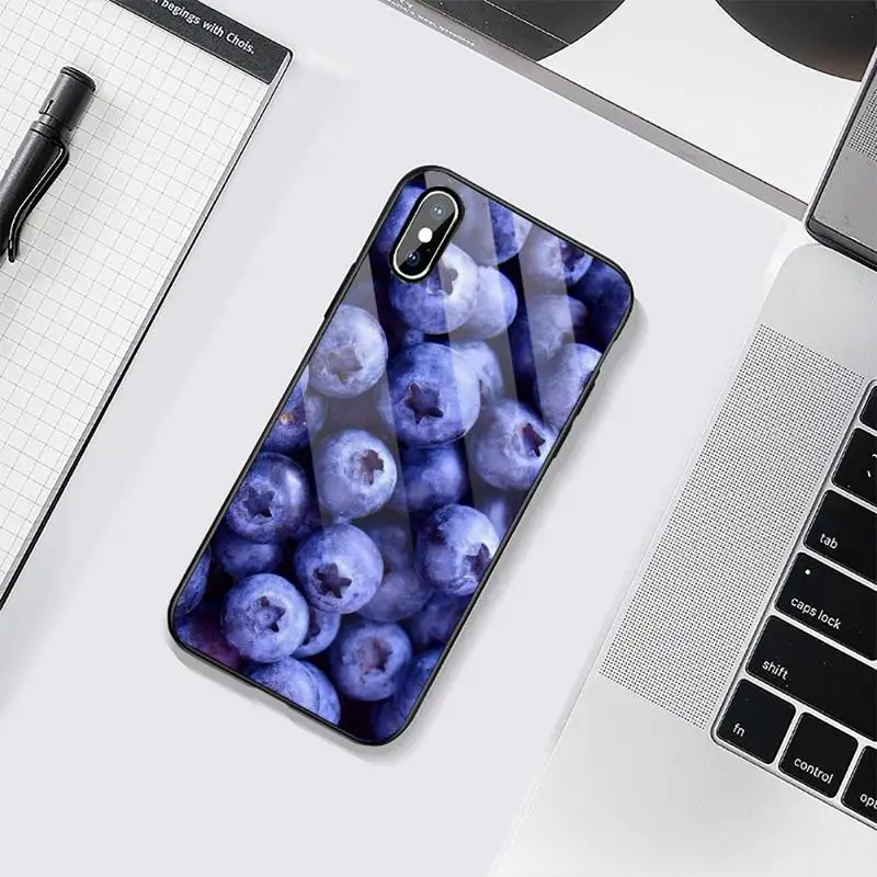 

Delicious fruit Phone Case Tempered glass For iphone 6 6S 7 8 plus X XS XR 11 12 mini PRO MAX