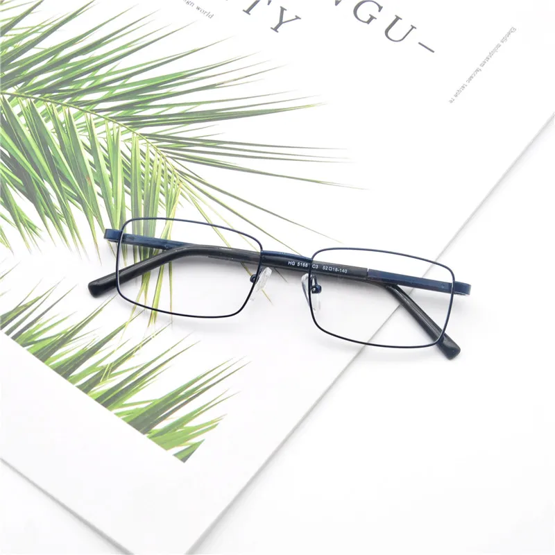 

KANDREA 2021 New Fashion Square Men Glasses Frame Vintage Metal Clear Lens Eyeglasses Frames Classic Design Male Optical Eyewear