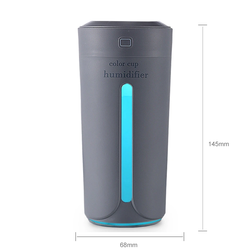 

Air humidifier eliminate static electricity clean air Care for skin Nano spray technology Mute design 7 color lights car office