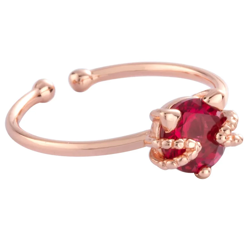 Красное кольцо Smart Cat с красным цирконом в стиле Томаса от Soul Jewelry - хорошее ювелирное изделие для женщин 2021 года. Ts Подарок в серебре 925. Супер скидки.