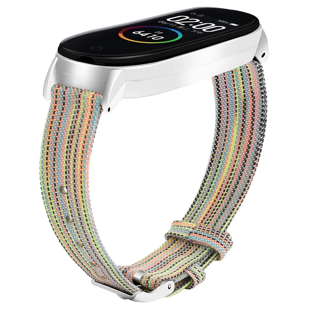 

Холщовый нейлоновый спортивный ремешок для Xiaomi Mi Band 4 3 поколения, сменный модный браслет для смарт-часов, женские и мужские часы, ремешок