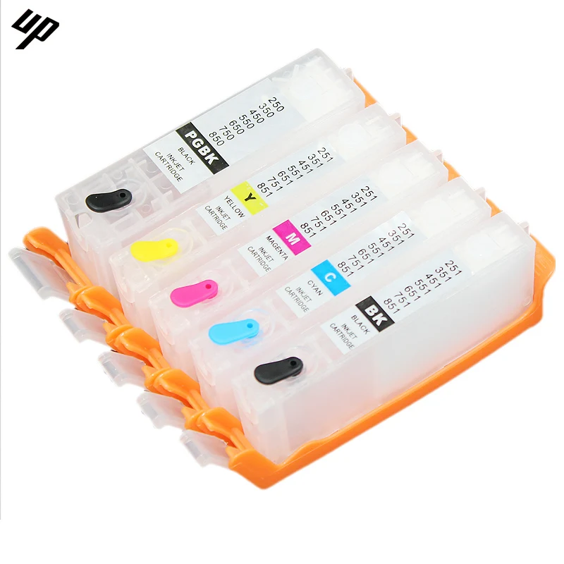 5 шт. PGI 150 PGBK CLI 151BK C M Y многоразовый картридж для принтера CANON IP7210 MG5410 MX721 MX921|ink