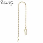 Мода для взрослых унисекс Ретро Винтаж металлическое покрытие жилет карманные цепи часы держатель ожерелье джинсовая декоративная лента для мужчин и женщин