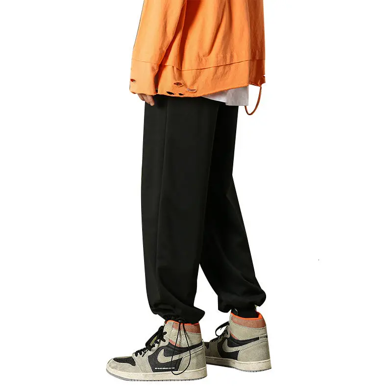 

Sweatpants Men's Fashion Solid Color Casual Pants Men Streetwear Korean Loose Straight Wide Leg Pants Mens Joggers Track Pants