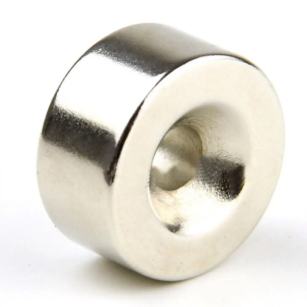 20mm x 10mm Ring Magnet Neodymium Rare Earth N35 Strong Round Disc Hole 6mm | Magnetic Materials
