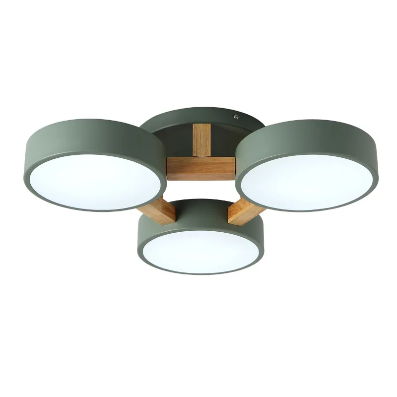 Современный скандинавский 220/110V светодиодный потолочный светильник белый темно