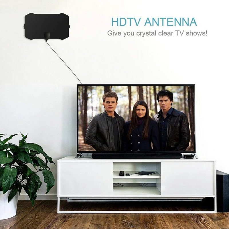 Приемник 50 милей диапазон цифрового ТВ HD 4K антенна F порт/ТВ усилитель порта 1080p