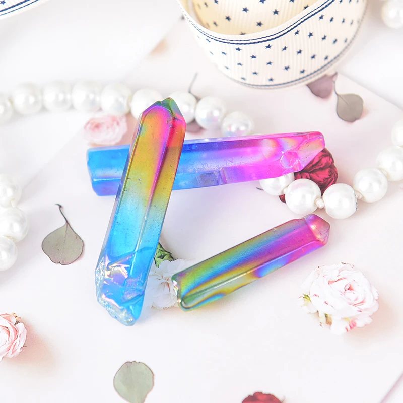 1 шт. разноцветные натуральные грубые кристаллы кварцевый кристалл целебные