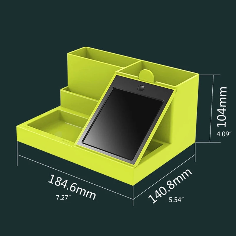 

Multi-functional Pen Holder with LCD Handwriting Board Can Be Taken Out Separately Office Desk Organiser, Office & Home Remote