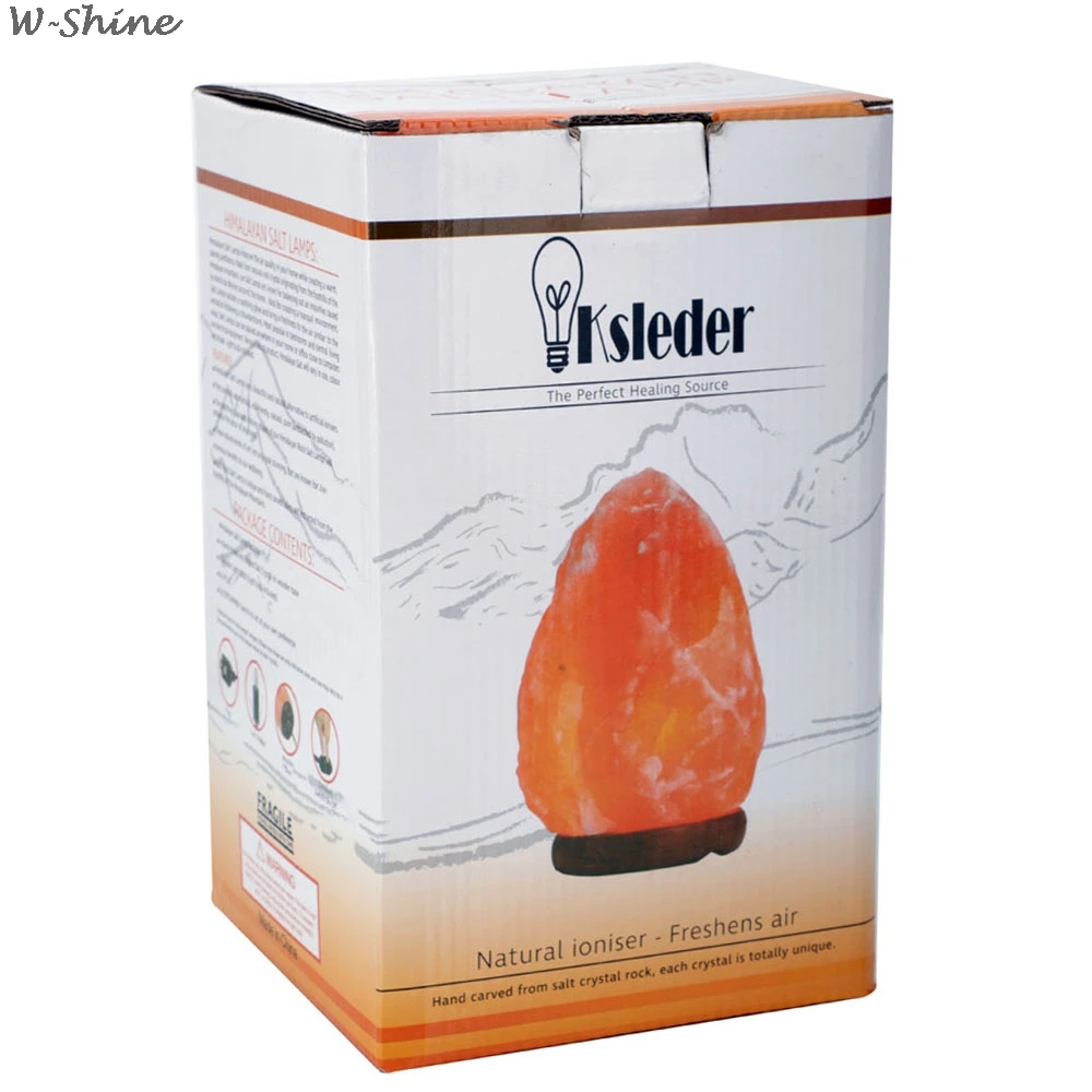 

US Stock Himalayan Crystal Salt Lamp Air Purifier Night Salt Light Natural Shape Rock Lamp For Bedroom Relieving Stress