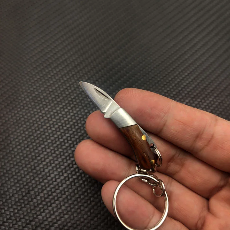 Дропшиппинг маленький размер Красная деревянная ручка из нержавеющей стали мини