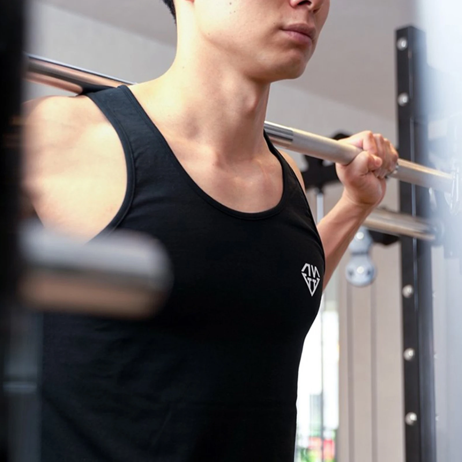 

Men Summer Sports Vest Pattern Printed O-Neck Sleeveless Form-Fitting Tank Tops for Boys 2021 New