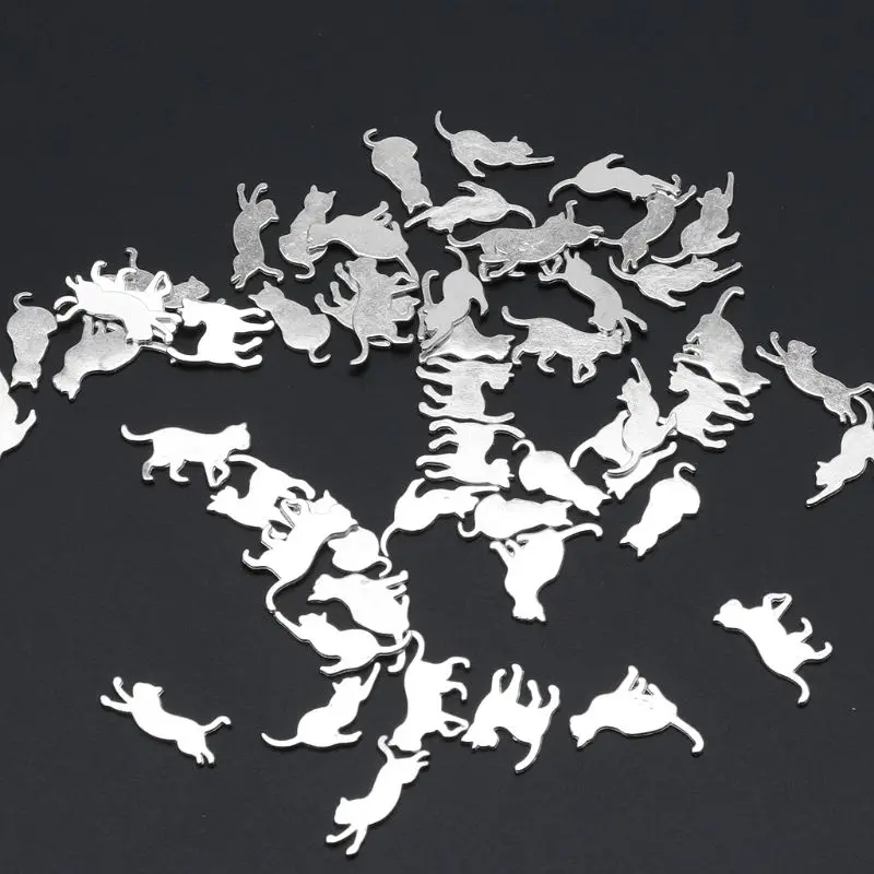 

Новинка 2021, 50 шт., Смешанная оправа в форме кошки, Очаровательная оправа из УФ-смолы, оправа для оправы, наполнитель, изготовление ювелирных и...