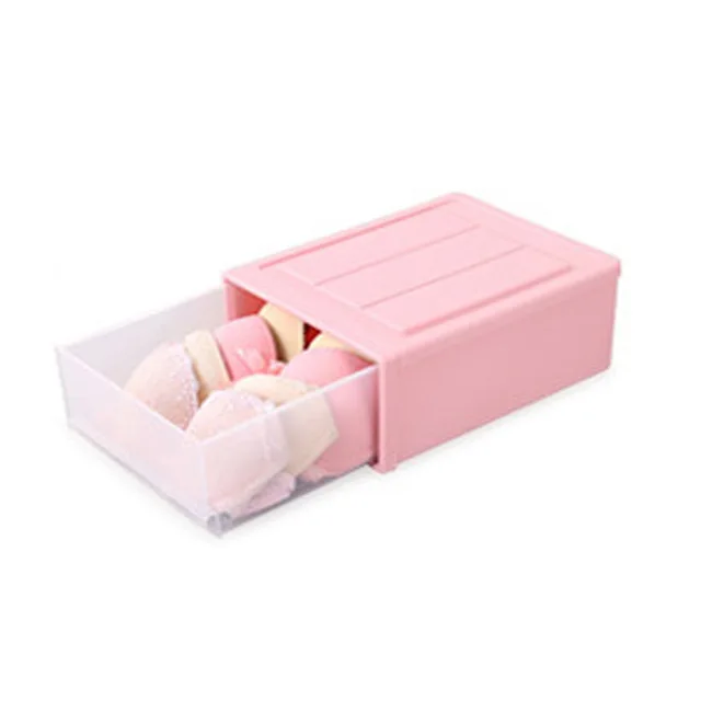 Fresh pink 1 шт. Nordic конфеты Цвета домашняя костюмерная Организатор коробка бюстгальтер нижнее белье галстук носки ящик для хранения косметики ящик для хранения Коробка для хранения в шкафу 1/10/15 сетки - Цвет: Fresh pink