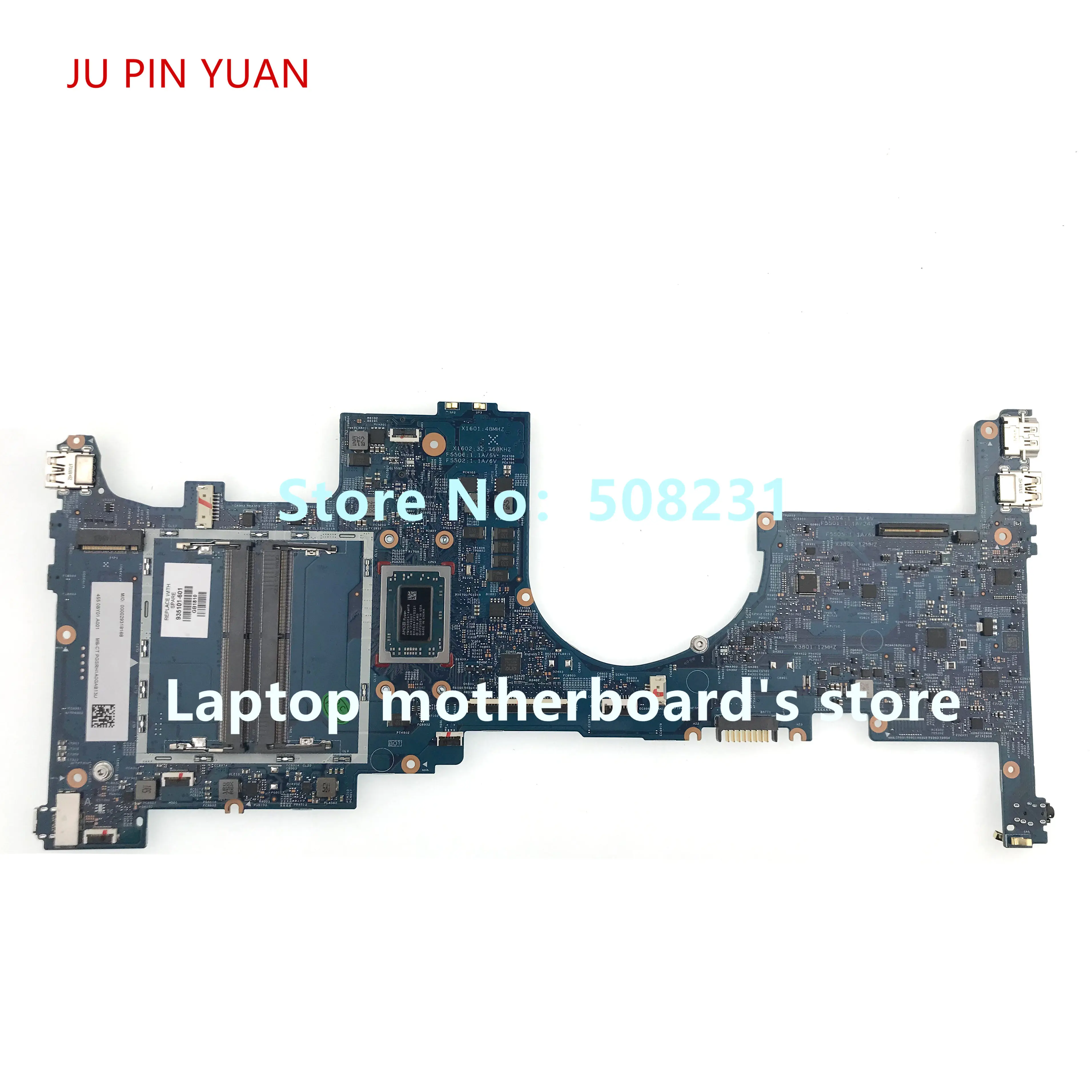 

935101-601 935101-001 For HP Envy x360 15-BQ Laptop Motherboard 16907-1 448.0BY10.0011 W/ R5-2500 CPU DDR4 100% Fully Tested