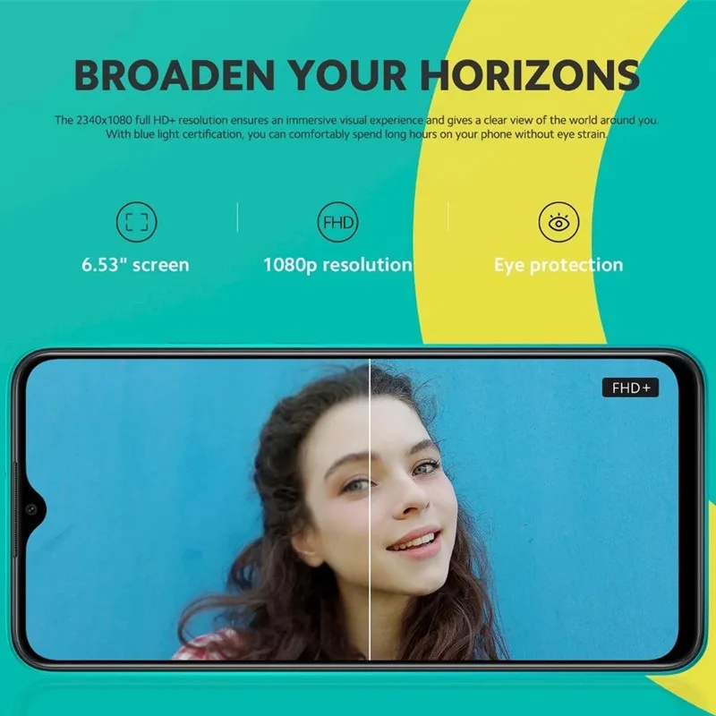 Глобальная версия Xiaomi Redmi 9 4 Гб RAM 64 ГБ ROM мобильный телефон Helio G80 13MP + 8MP камера 6 53