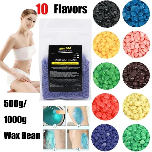 

25g/Bag Wax beans No Strip Depilatory Hot Film Hard Wax Pellet Waxing Bikini Face Legs Body Hair Removal Bean For Women Men