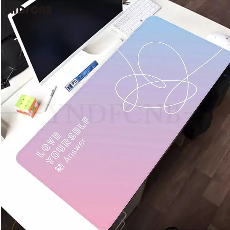 YNDFCNB Love yourself Flower kpop крутой большой размер s DIY пользовательский коврик для мыши