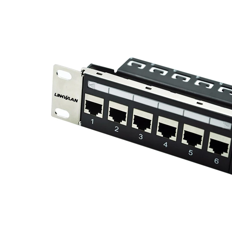 Cat5e Cat6 24 портовый загрузочный RJ45 мама к женскому питанию через патч панель 19 &quot1U