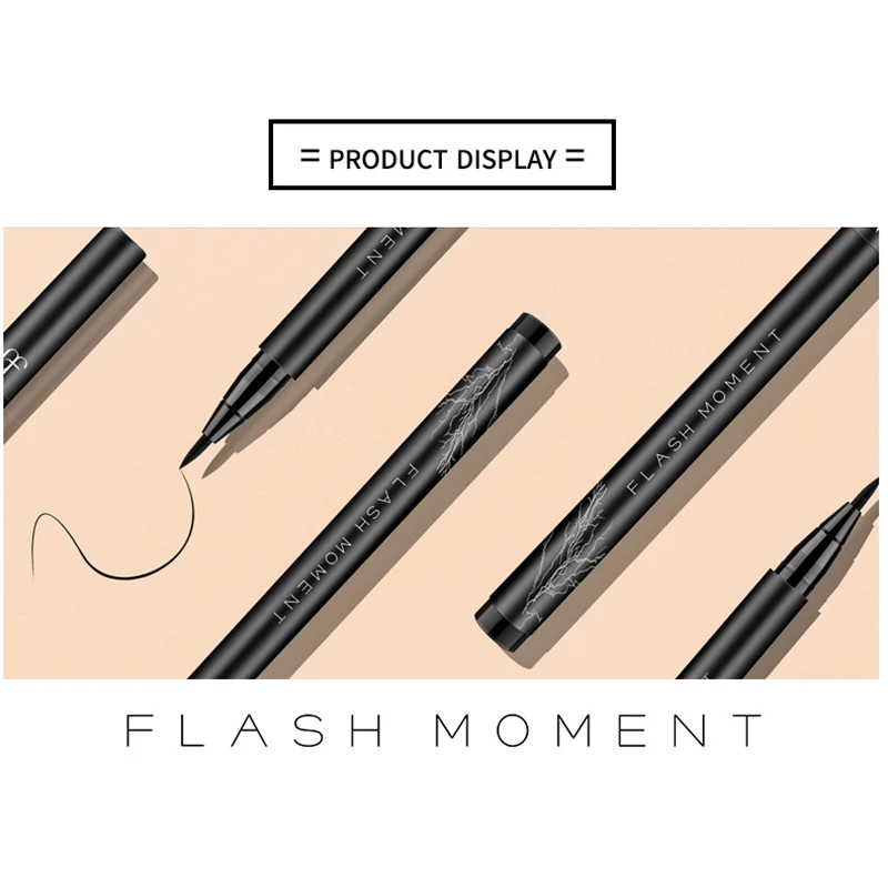 Лидер продаж Черная Подводка для глаз с хлопковой головкой профессиональная