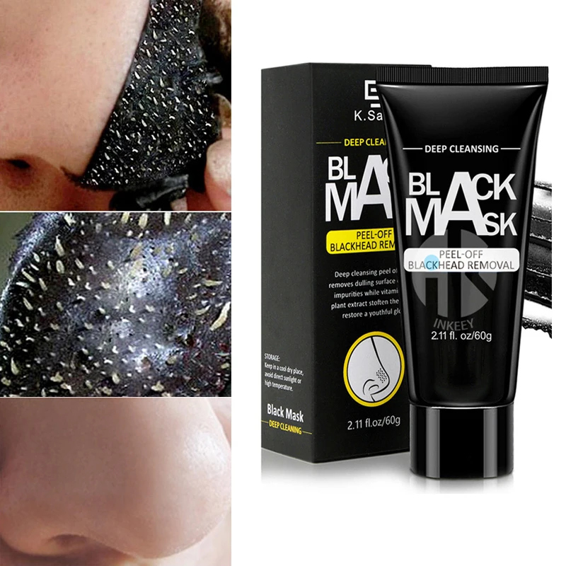 Шелушиться черная маска blackhead удаление Уход за лицом полоски для носа бамбуковый