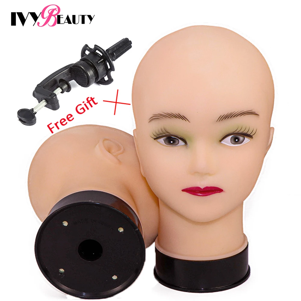 Hot Selling Female Mannequin Head With Wig Stand Clamp For Makeup Practice Cosmetology Manikin Head For Wig Hat Display 51Cm