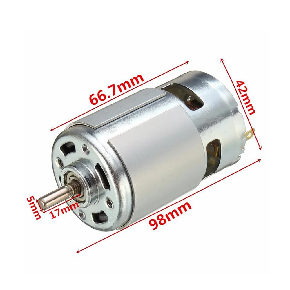 775 DC Мотор DC 24V 10000 RPM шарикоподшипник большой крутящий момент высокой мощности Низкий уровень шума Горячая электронный компонентный двигатель