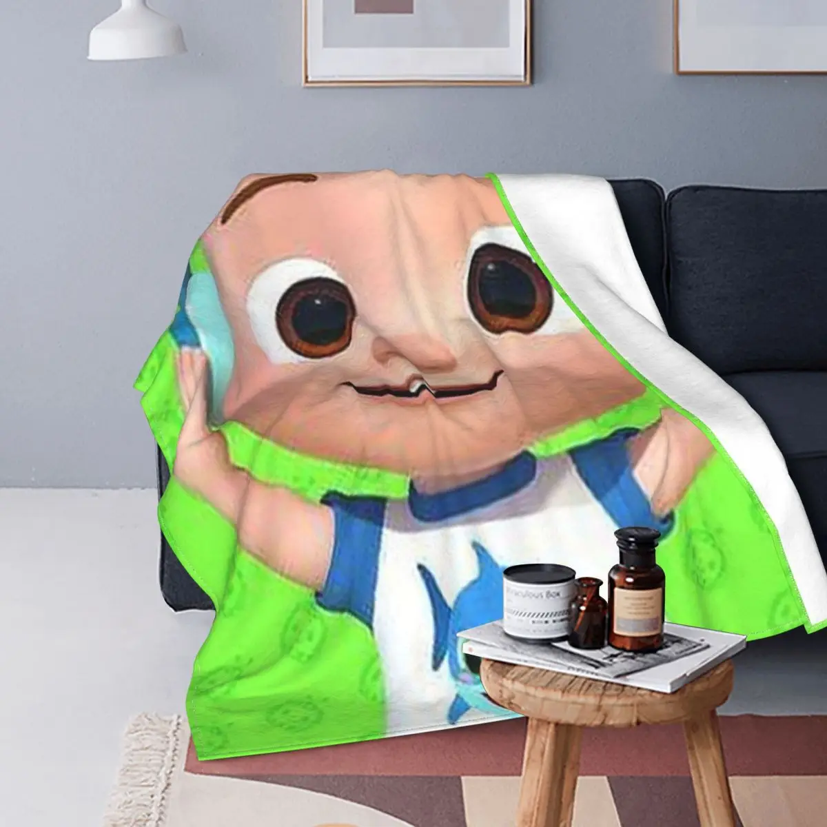 

Cocomelon Nursery Rhymes Blanket Velvet Printed Tv Show Jj Anime Breathable Super Soft Throw Blankets for Bed Couch Bedspreads