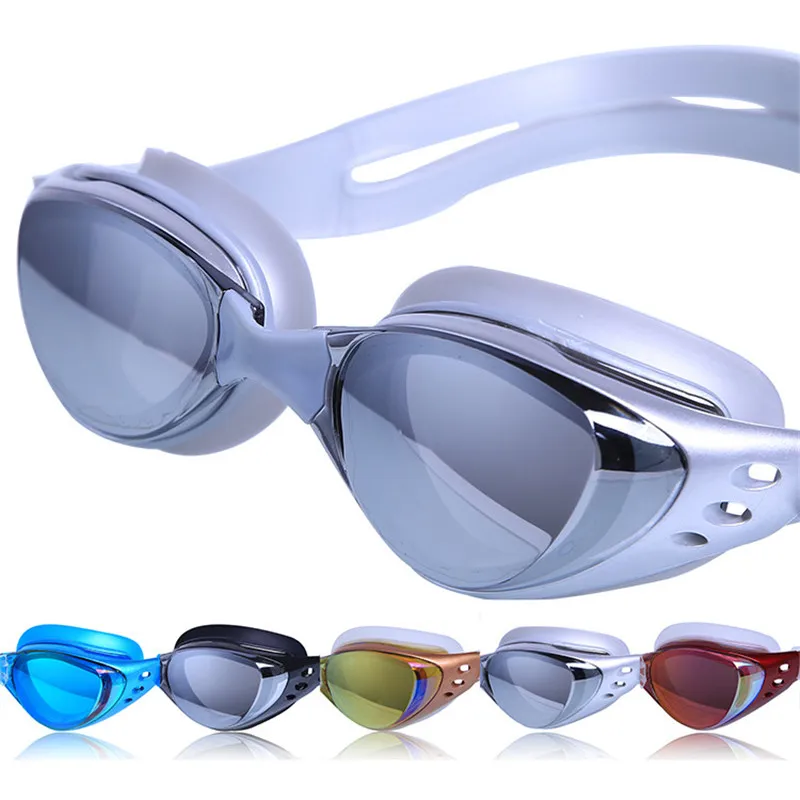 

Очки для плавания по рецепту мужские и женские водонепроницаемые противотуманные защитные очки для дайвинга силиконовые большие плавательные очки