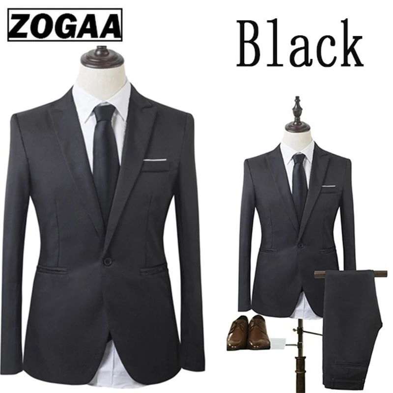 2019 высокое качество мужские модные тонкие костюмы деловые повседневные Костюмы