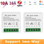 Tuya Zigbee умный переключатель 1016A Bracker модуль 2 Way Управление приложение Smart Life дистанционного Управление с Alexa Google и концентратор шлюз
