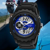 sanda new mens watch military sports outdoor waterproof man dual display digital wristwatch multi functional relogio masculino