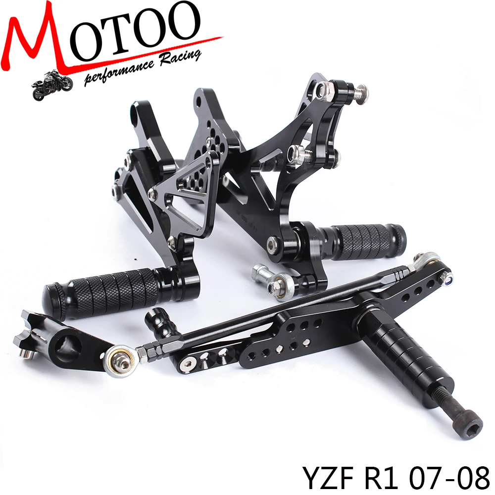 Полностью CNC алюминиевая подставка для ног мотоцикла peg педаль Rearset задний Набор