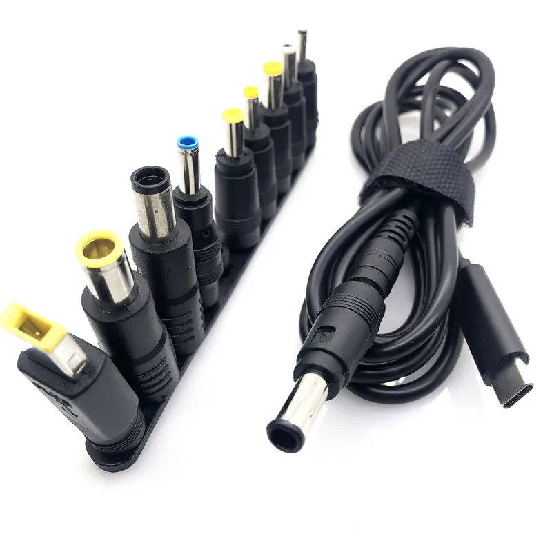 Разъем адаптера питания для ноутбука Dc штекер usb type C Мужской к универсальному гнезду конвертер для lenovo для Asus зарядное устройство для ноутбука