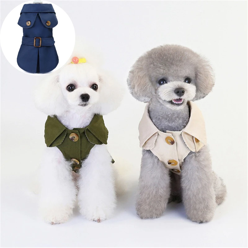 

Pets Dog Clothes Thicken Jacket Coat Costumes Small Puppy Dogs Cat Clothing Winter British Style Hoodies