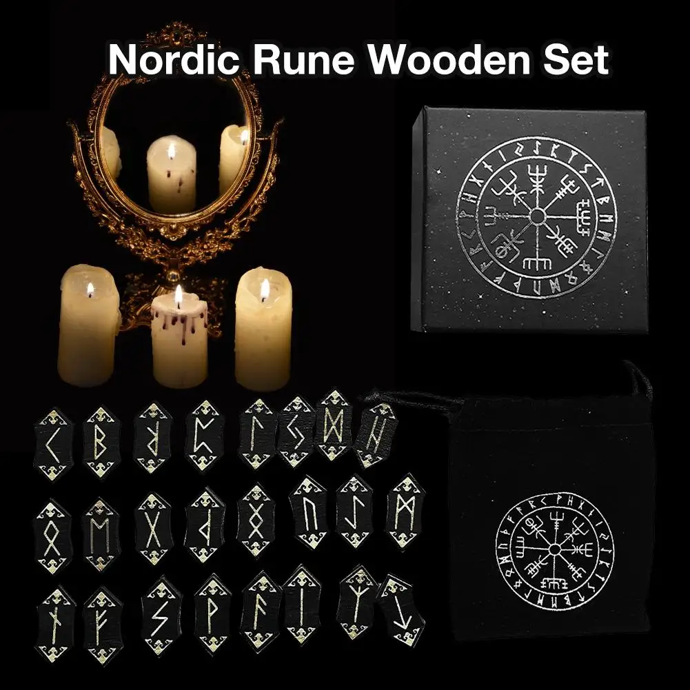 Набор рун с карточками ручной работы сумкой для хранения|Настольные игры| |