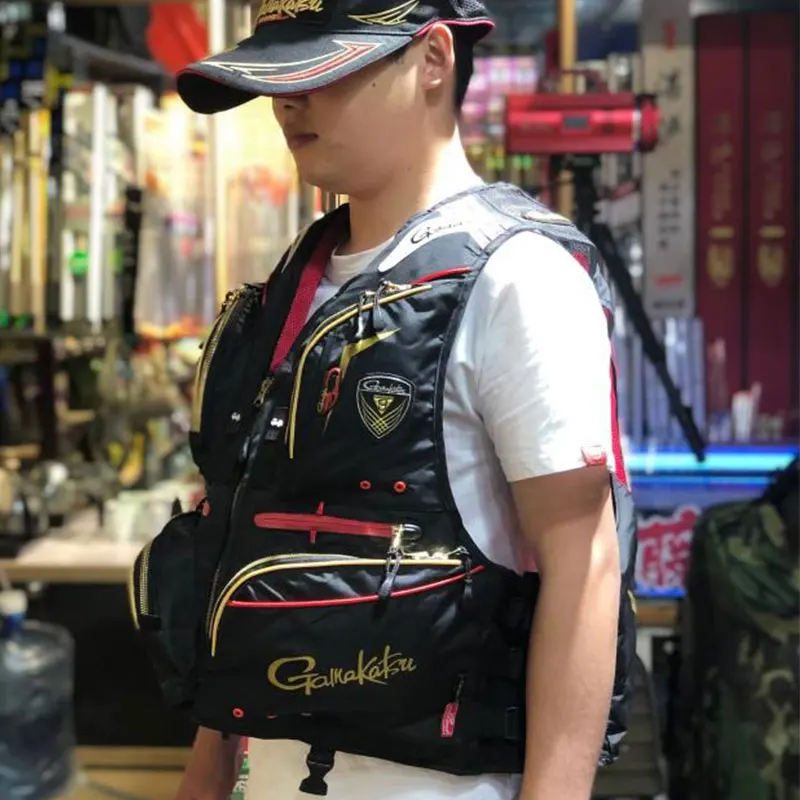 В наличии Gamakatsu водонепроницаемый спасательный жилет для рыбалки