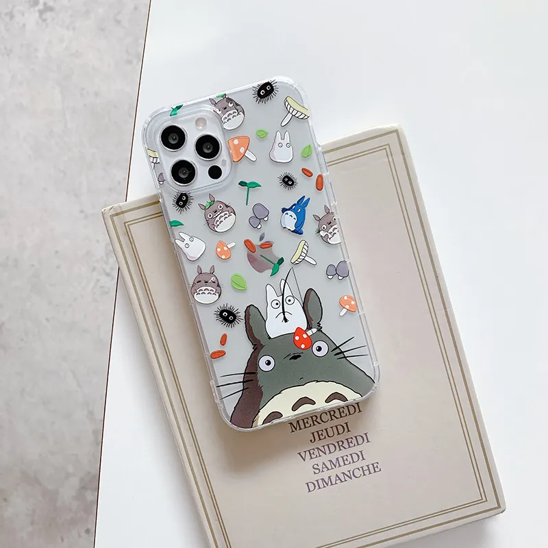 Прозрачный силиконовый чехол из ТПУ для iPhone 12 11 Pro 7 8 Plus 6 XS XR Max SE 2020 с рисунком