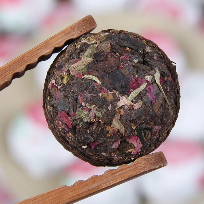 Китайский Юньнань ароматизированный чай Xiaotuo Rose Puer сочетание спелых травяных