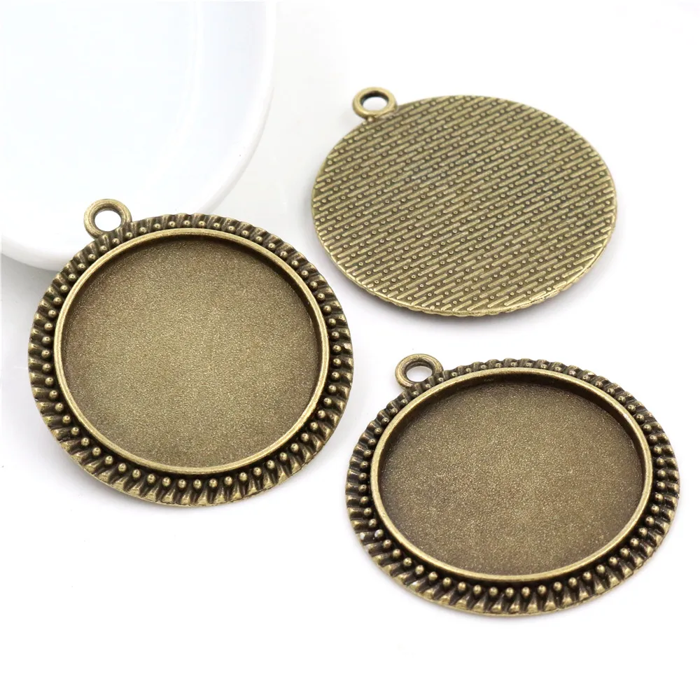 5 шт./лот 30 мм внутренний размер 4 цвета классический стиль кабошон оправа