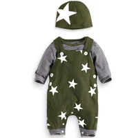 baby set cotton 3pcs overallstopshat 0 24m baby boy clothes newborn autumn full sleeve boys baby clothing sets o neck
