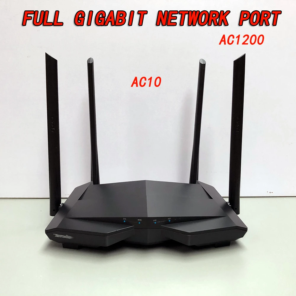 Беспроводной wifi роутер Tengda AC10 двухдиапазонный 2,4G/5G wifi роутер 1000 Мбит/с Гигабитный беспроводной повторитель 802.11AC дистанционное управление приложением