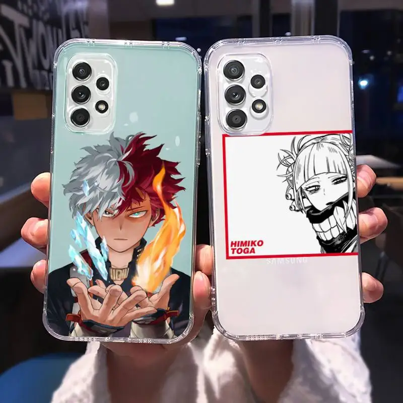 

My hero academia Phone Case for Samsung A 51 50 52 12 21s 31 40 70 71 note S 20 10 21 ultra plus fe clear coque shell soft cool