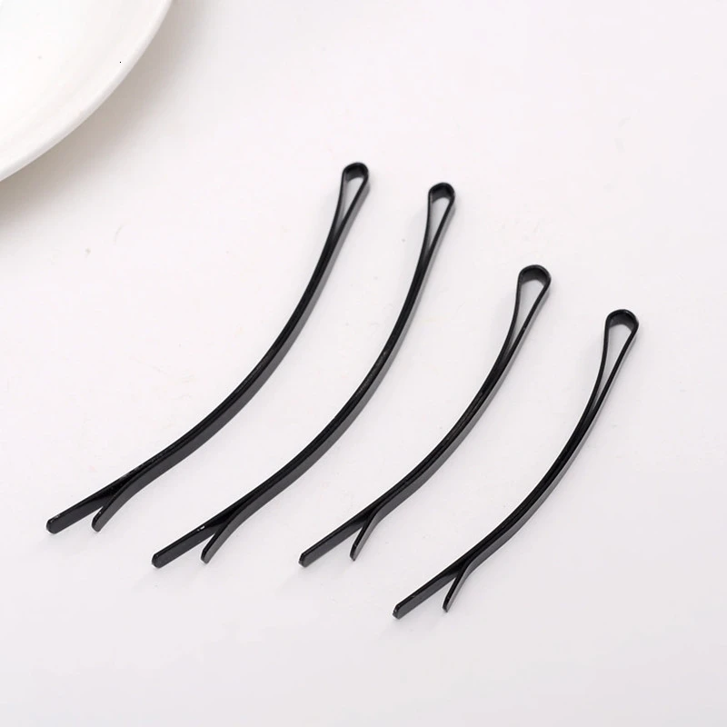 12Pcs 8.5cm Black Hairpins For Women Hair Clip Lady Bobby Pins Invisible Wave Hairgrip Barrette Hairclip Hair Clips Accessories