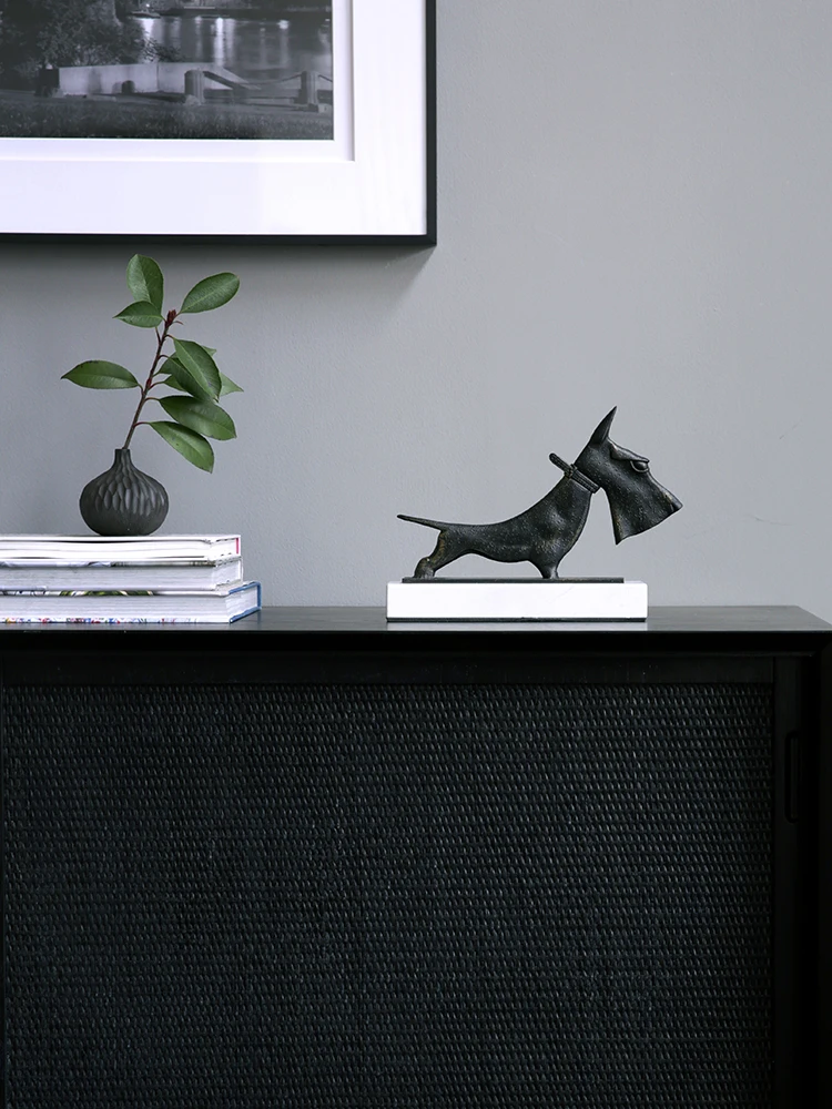 Современные скандинавские Чугунные скульптуры для собак художественные