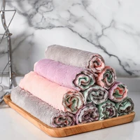 kitchen microfiber cleaning cloths 10pcs wiping rags double layer absorbent dishcloth soft household cleaning towels household