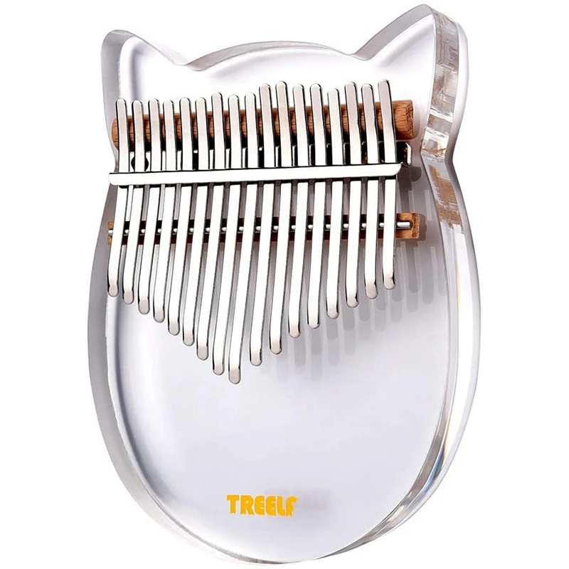 17 клавиш Kalimba акриловое пианино для большого пальца Mbira прозрачная музыкальная