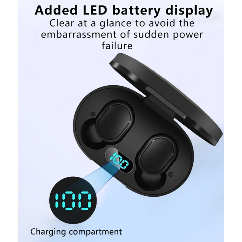 A6L TWS беспроводные наушники со светодиодным дисплеем Bluetooth V5.0 гарнитуры с